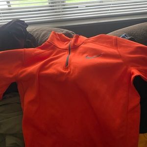 Orange NIKE half zip
